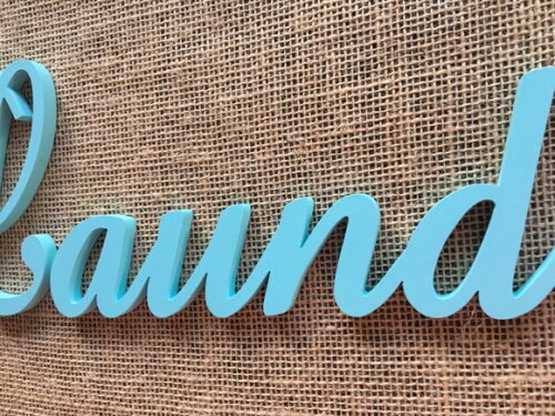LETRAS DE MDF LAUNDRY