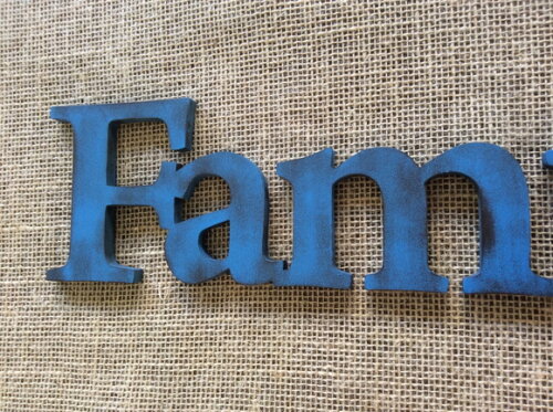 Letras de Parede Rústicas FAMÍLIA