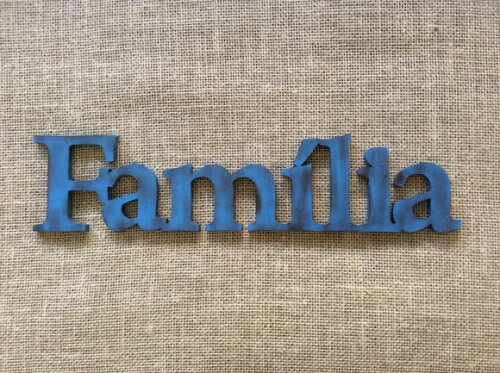 Letras de Parede Rústicas FAMÍLIA
