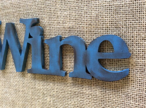 Letras de Parede Rústicas WINE
