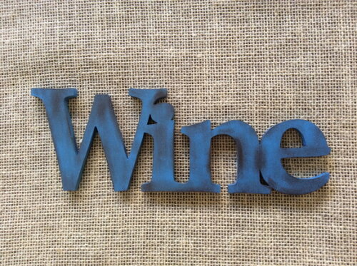 Letras de Parede Rústicas WINE