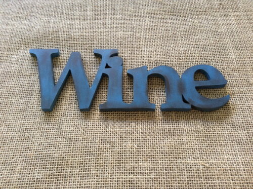 Letras de Parede Rústicas WINE