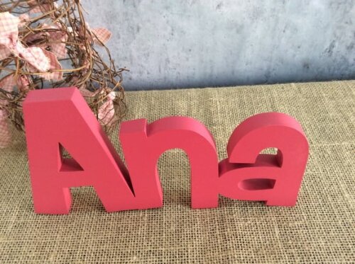 Letras Decorativas - nome em MDF