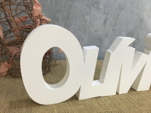 Letras Decorativas - nome em MDF + Raposa
