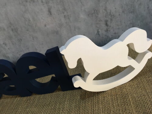 Letras Decorativas - nome em MDF e CAVALINHO