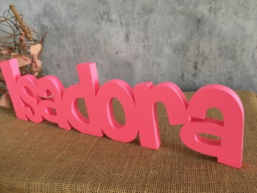 Letras Decorativas - nome em MDF Linha CH