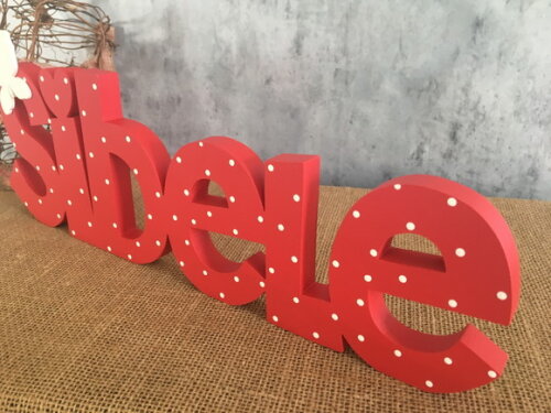 Letras Decorativas - nome em MDF Linha CH