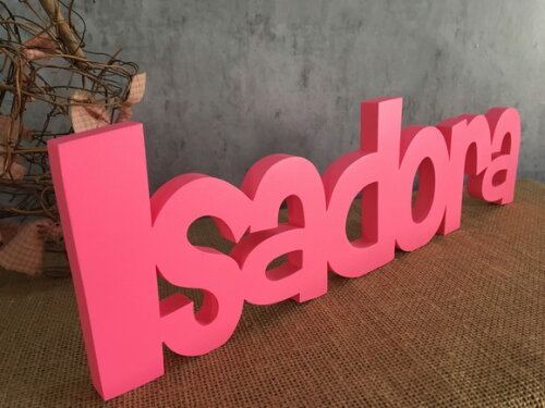 Letras Decorativas - nome em MDF Linha CH
