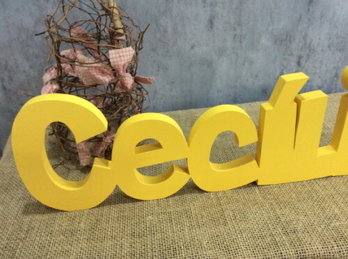 Letras Decorativas - nome em MDF Linha CH