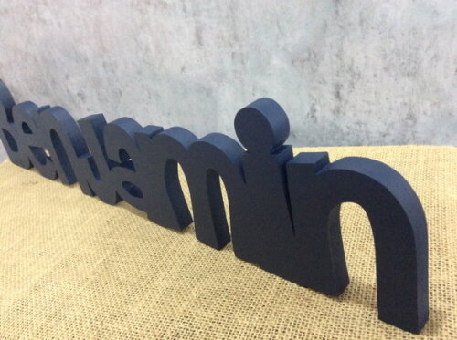 Letras Decorativas - nome em MDF Linha CH Com Coroa