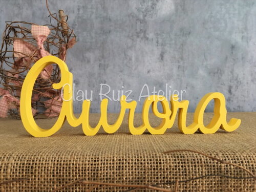 Letras Decorativas - nome em MDF Linha Cursiva
