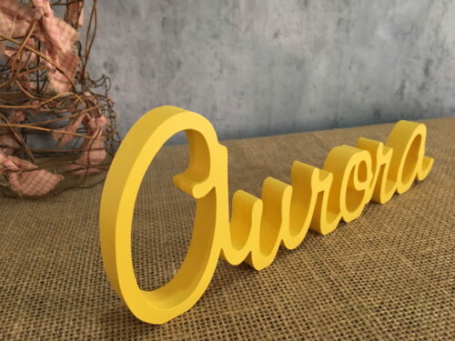 Letras Decorativas - nome em MDF Linha Cursiva