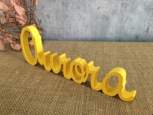 Letras Decorativas - nome em MDF Linha Cursiva