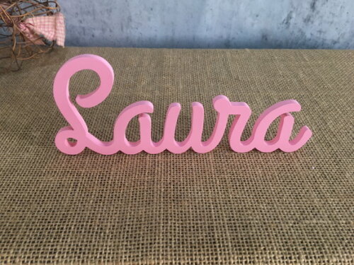 Letras Decorativas - nome em MDF Linha Cursiva