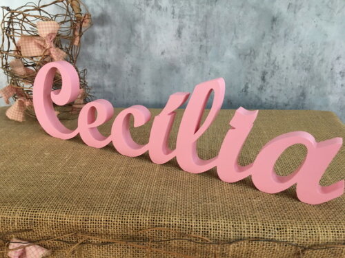 Letras Decorativas - nome em MDF Linha Cursiva