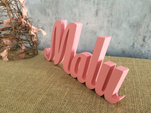 Letras Decorativas - nome em MDF Linha Cursiva