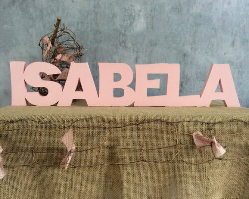 Letras Decorativas - nome em MDF linha GGG