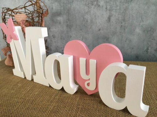 Letras Decorativas - Nomes - Coração