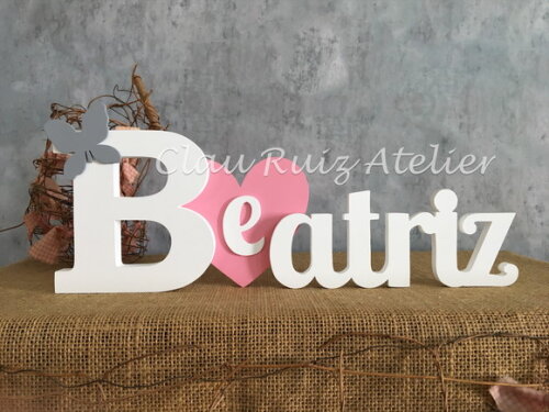Letras Decorativas - Nomes - Coração