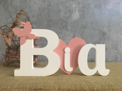Letras Decorativas - Nomes - Coração