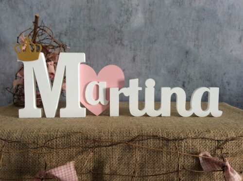Letras Decorativas - Nomes - Coração