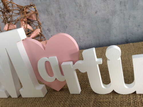 Letras Decorativas - Nomes - Coração