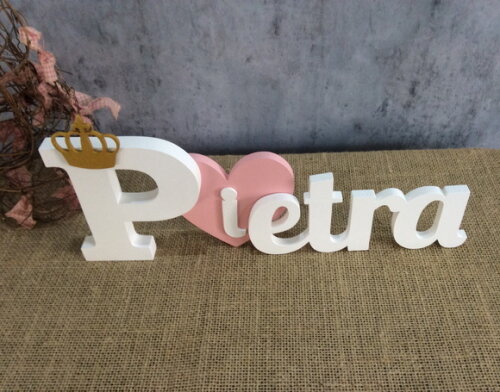 Letras Decorativas - Nomes - Coração