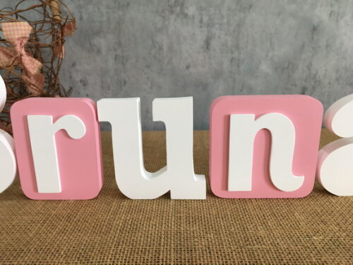 Letras Decorativas Blocos Borboleta