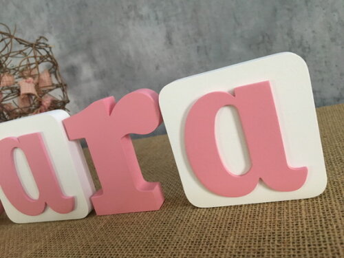 Letras Decorativas Blocos Borboleta