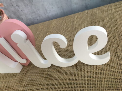 Letras Decorativas com Coroa e Coração
