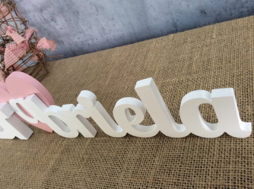 Letras Decorativas com Coroa e Coração