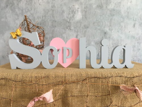 Letras Decorativas CORAÇÃO