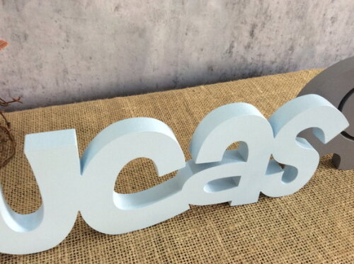 Letras Decorativas De MDF + Elefantinho