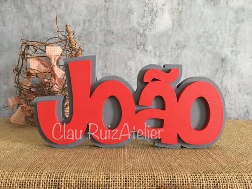 Letras Decorativas de mdf Sobreposição