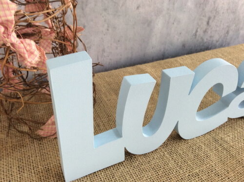 Letras Decorativas De MDF + Elefantinho