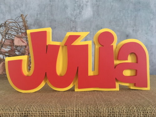Letras Decorativas De MDF SOBREPOSIÇÃO
