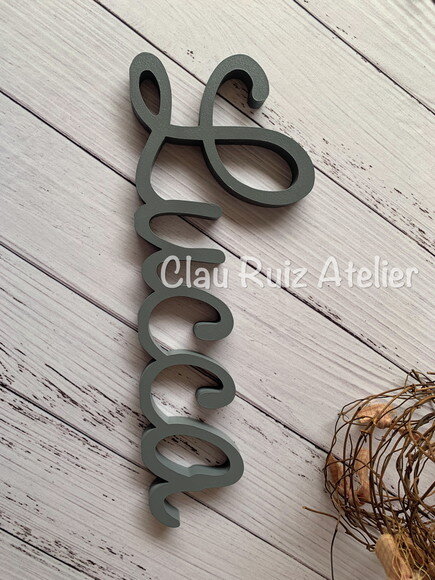 Letras Decorativas em mdf - Linha Cursiva