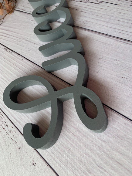 Letras Decorativas em mdf - Linha Cursiva
