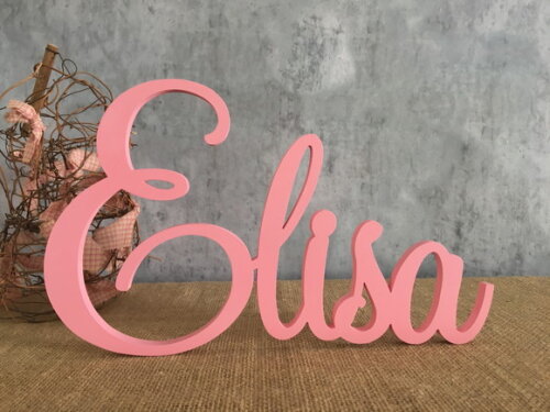 Letras Decorativas em MDF - Linha Cursiva