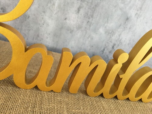 Letras Decorativas em MDF - Linha Cursiva