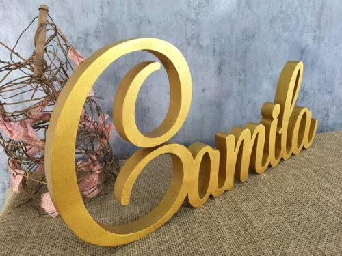 Letras Decorativas em MDF - Linha Cursiva