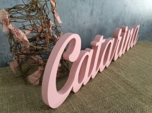 Letras Decorativas em MDF - Linha Cursiva