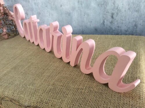 Letras Decorativas em MDF - Linha Cursiva