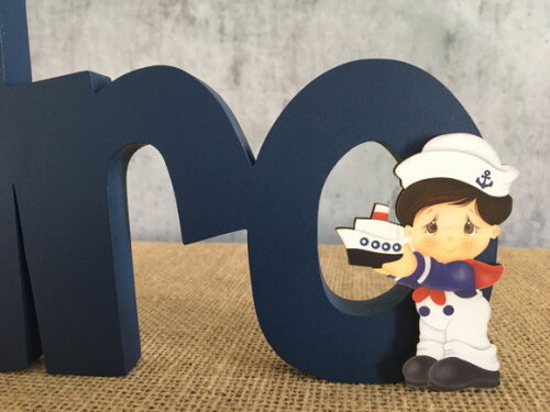 Letras Decorativas em MDF - MARINHEIRO