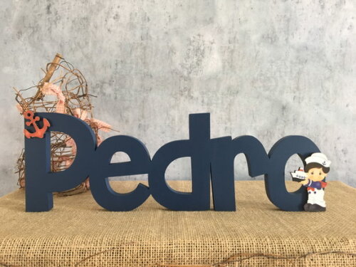 Letras Decorativas em MDF - MARINHEIRO
