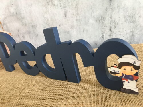 Letras Decorativas em MDF - MARINHEIRO
