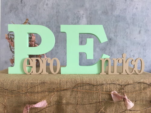 Letras Decorativas em MDF PERSONALIZADO 18cm
