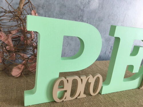 Letras Decorativas em MDF PERSONALIZADO 18cm