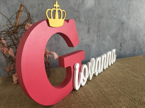 Letras Decorativas em MDF PERSONALIZADO 18cm