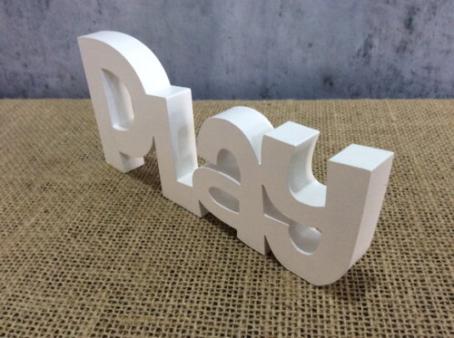 Letras Decorativas em MDF Play